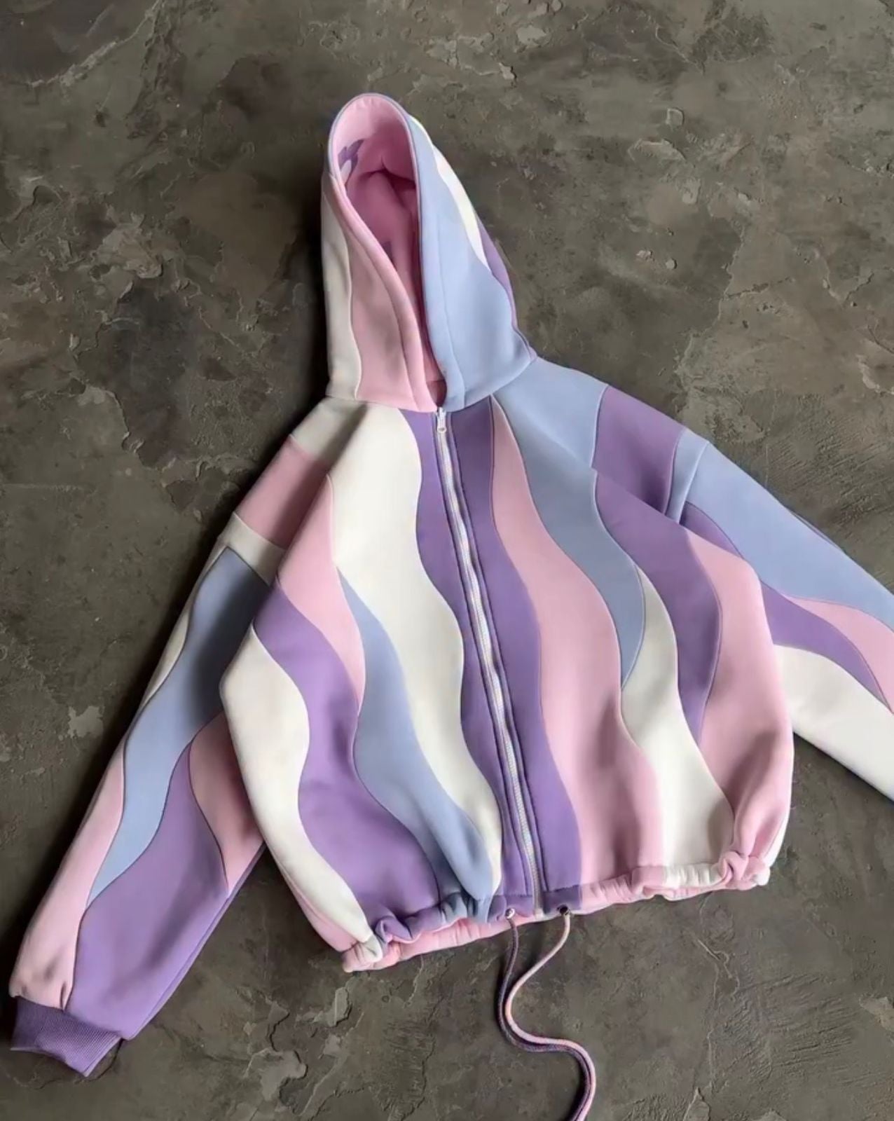 CH - 613 Two-Style Pastel Paradise 3D Floral Printed Tracksuit Emberline- Miswah