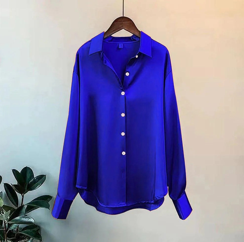 MISWAH SILK EFFECT FRONT BUTTON FORMAL SHIRT CHK # P51