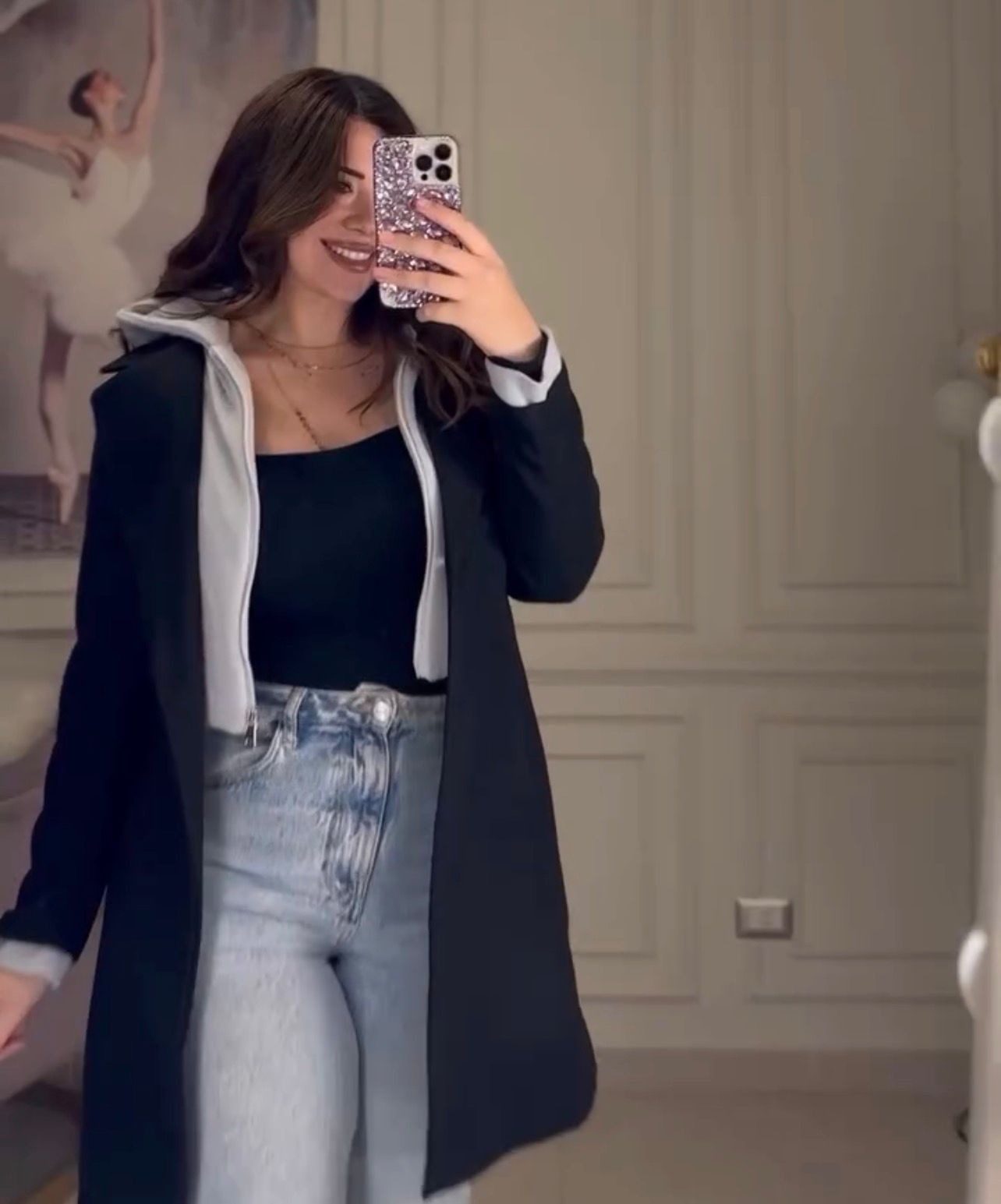 CH 599 - Modish Fleece Coat - Miswah