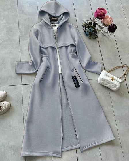 Miswah Oversize Long Hooded Fleece Upper LY-0025