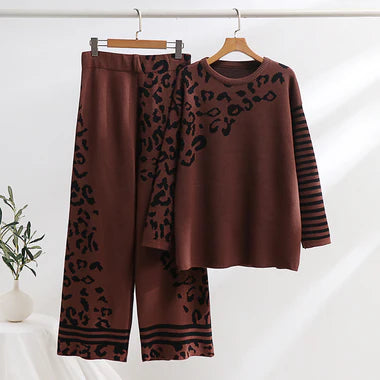 CH-496 Miswah Printed Winter Fleece Co ord set