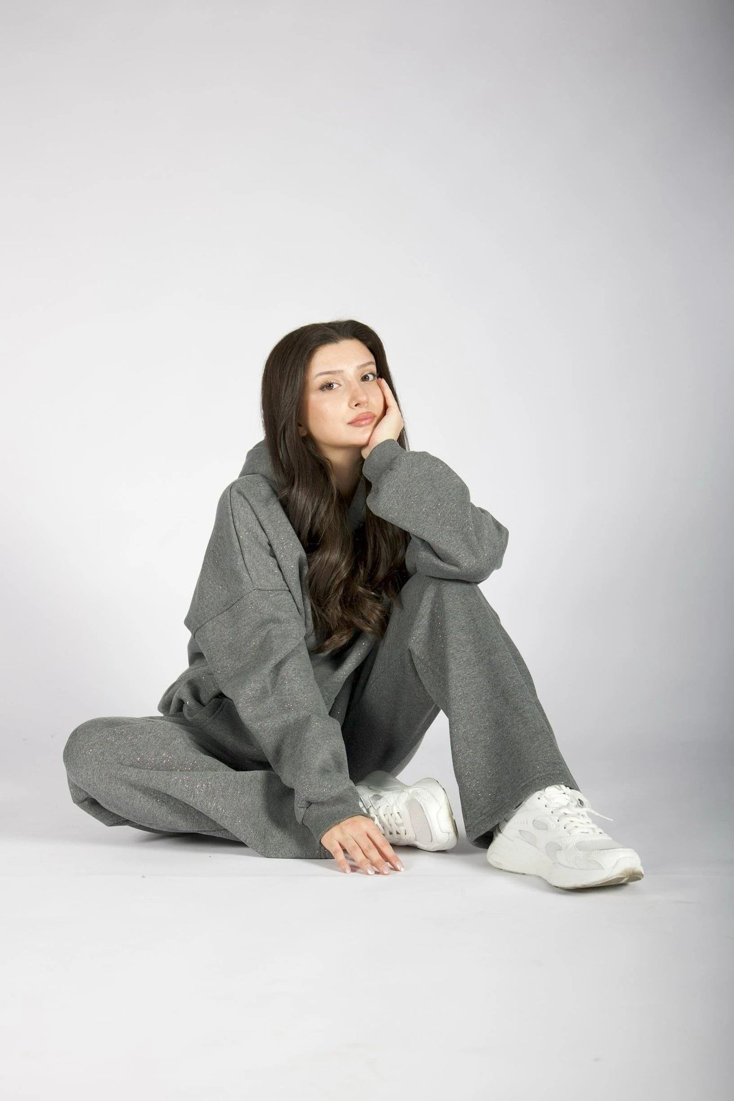 CH 609 -GlitterBlend Fleece Tracksuit - Miswah