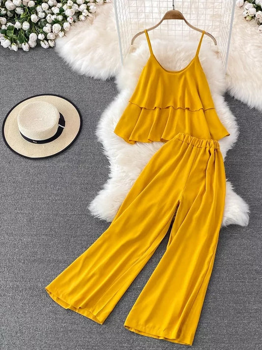 Miswah Frill Style Sleeveless Lounge Wear Set SW-0097