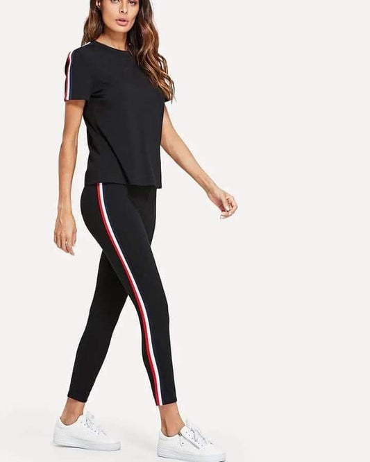 Color Stripe Summer Tracksuit SW-0052