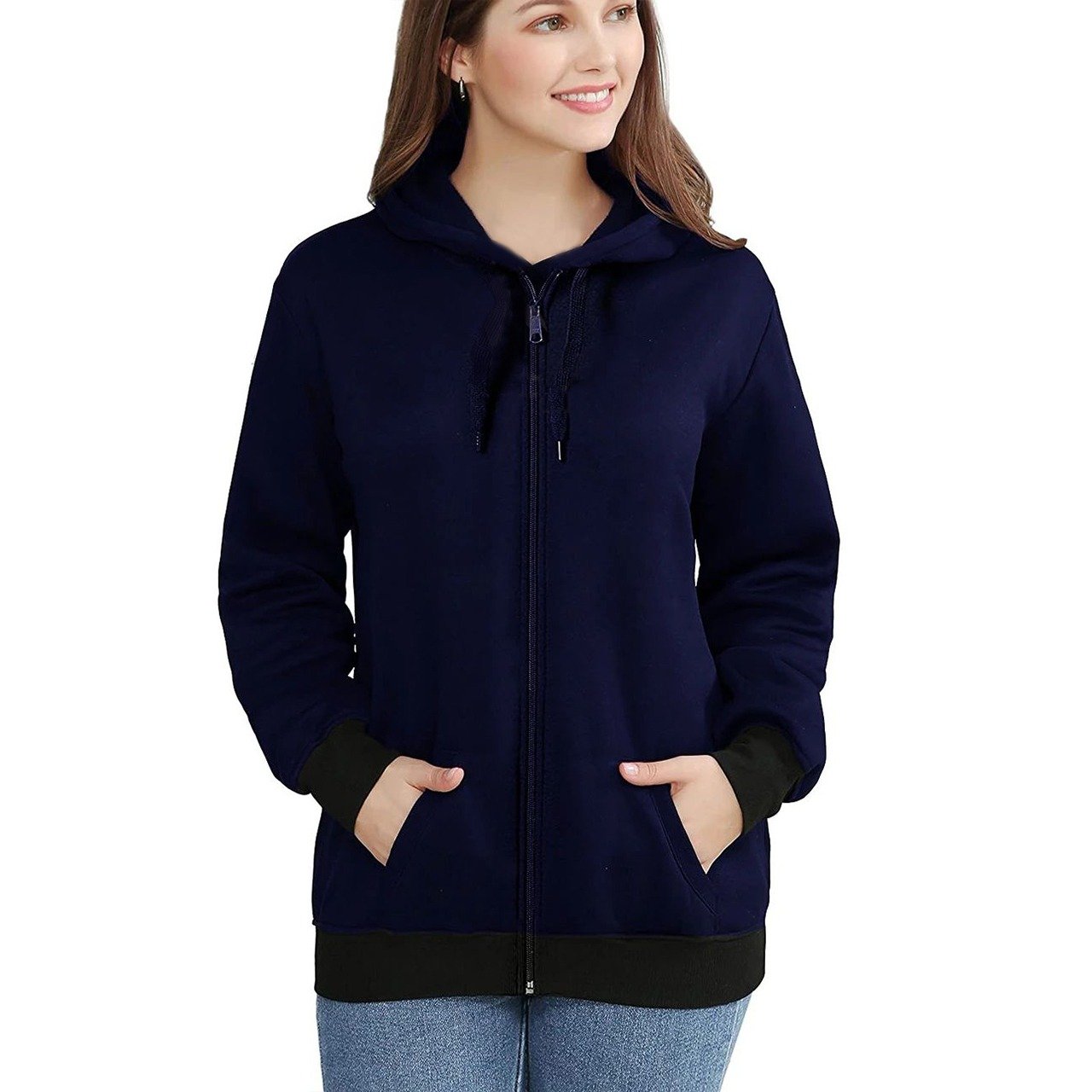 Plain navy hoodie outlet womens