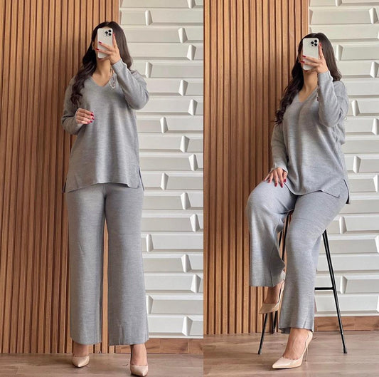 MISWAH 2 PCS V NECK WINTER OUTFIT LY-0017