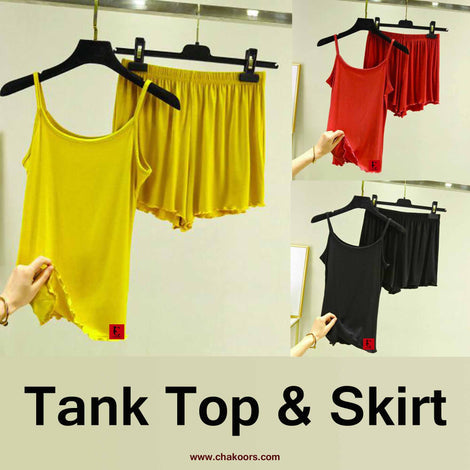 Miswah Tank Top & Skirt For Women Ch # 58